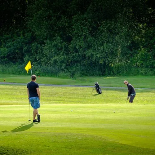 Golfers on a course